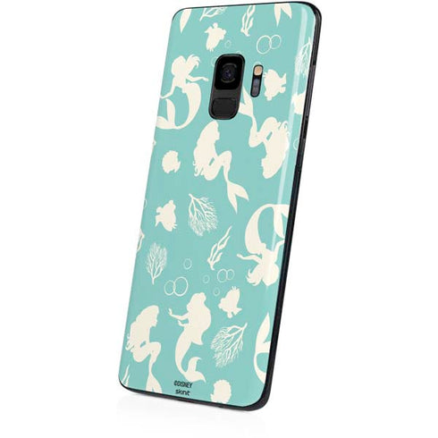 Disney The Little Mermaid Character Silhouette Pattern Galaxy S9 Skin